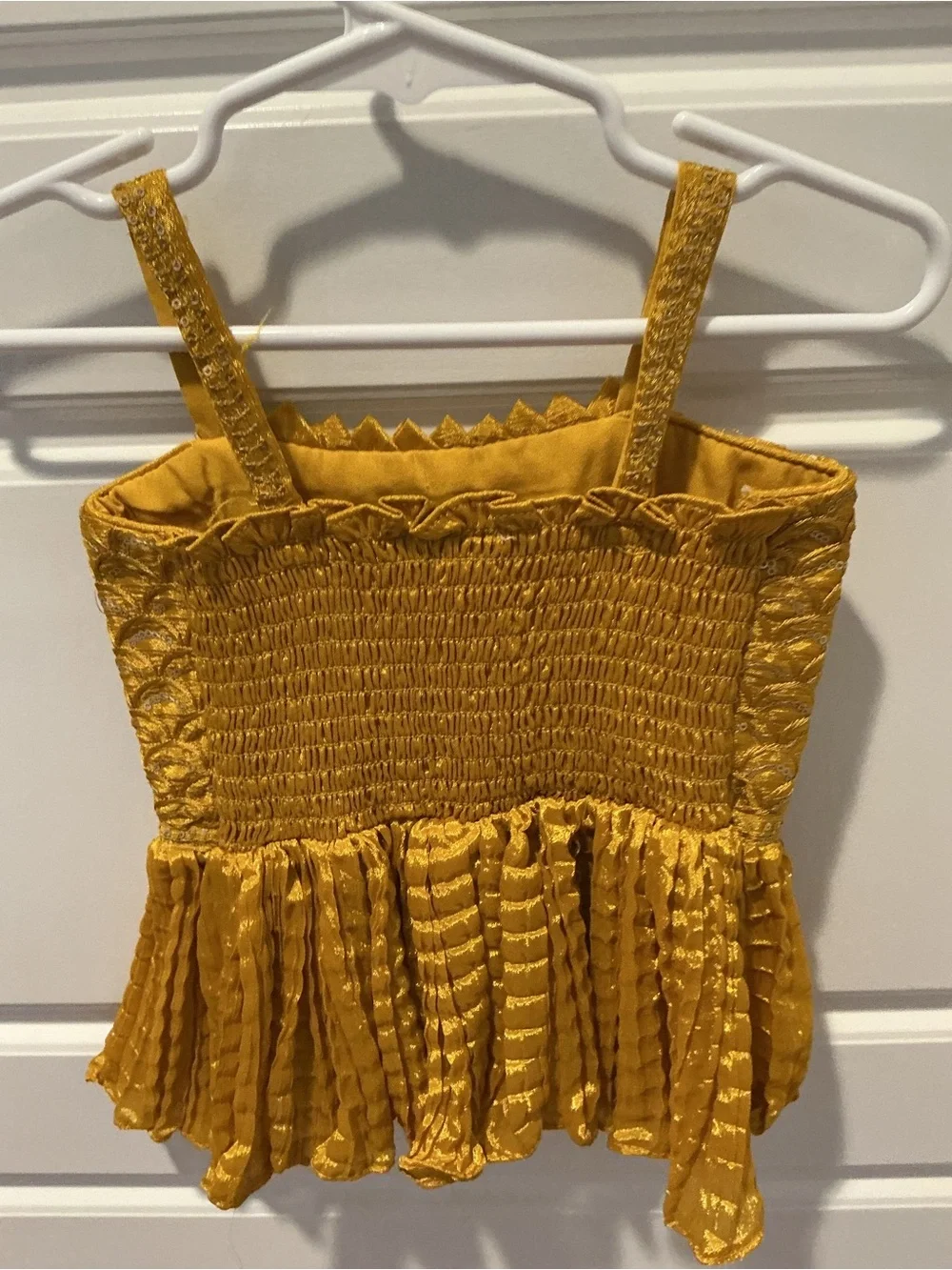Girls Rachel Zoe Baby Ikat Print Overall & Arsbadba Sequin Tank Top Size 18-24 M
